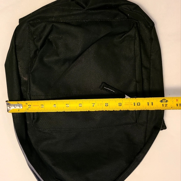 Standard medium simple black  12×16  size  backpack - Picture 3 of 8